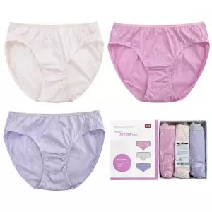 (제이지몰)BYC 주니어 면100% 순면 삼각 팬티 3매 세트 여아 초등 중등