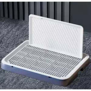 수컷 강아지 대형 화장실 배변판 벽보호 L자형 기둥형 블루 벽걸이 특대형 소변 패드 세트