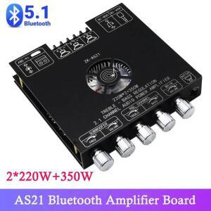 AS21 2*220W+350W 채널 BT 디지털 파워 앰프 보드 서브우퍼 트레블 베이스 오디오 앱 TPA3255 블루투스 5.1
