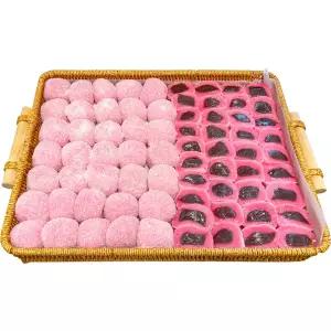 달콤한 과일 딸기 모찌 찹쌀떡 1.8kg 30개 60g 간식 생일파티 방과후 학교 만들기 화이트데이