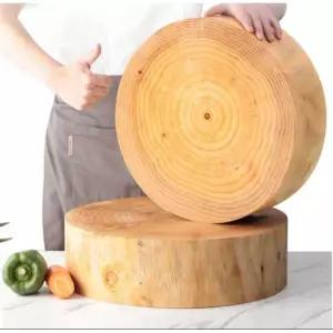 통나무 도마 원형 손질 원목 고기 소나무 두꺼운 호텔