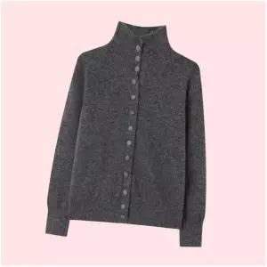 보니스팍스 SP 하이넥 버튼업 긴팔 롱슬리브 니트 니트티 스웨터 티셔츠 상의 가디건 카디건 (XP4CK016L0)