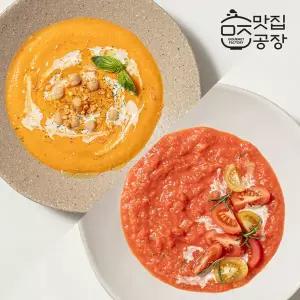 맛집공장 숲숩 저당 쌀 수프 2종세트 총10팩 (당근누룩5팩+토마토렌틸5팩/팩당180g/135kcal)