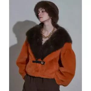 [르니앤맥코이]숄카라 배색 소프트 페이크 퍼 자켓 MM12MJ302HJY_s