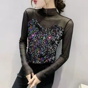 최대할인 여성라틴댄스복상의화려한댄스티사교밸리줌바슬림라인댄스연습복