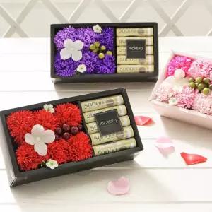 플라워 용돈 박스S 레드 어버이날 부모님 케이크