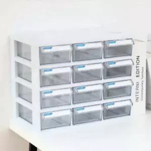 수납함 서랍식 오거나이저 정리함 책상보관함 12칸