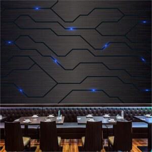 연막소독기 3D 공상 과학 VR 박물관 스포츠 호텔 배경 벽화 게임 사이버 카페 기술 벽지 제품