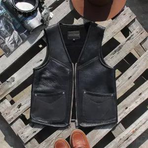 남성 겨울용 양가죽 패딩 조끼 보온 베스트 캐주얼 스타일 남자패딩조끼 라이딩조끼