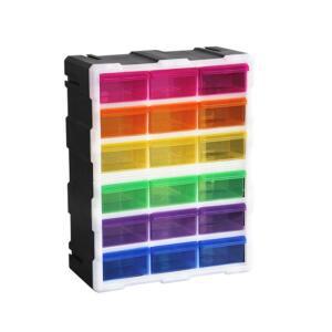 Desktop Tool Box Portable Plastic Drawer Type MultiFunctional Rainbow Wall Rack