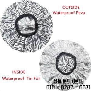 두꺼운 자체 가열 틴 포일 샤워 캡 목욕 스팀 헤어 마스크 휴대용 온도 조절 부드러운 베이킹