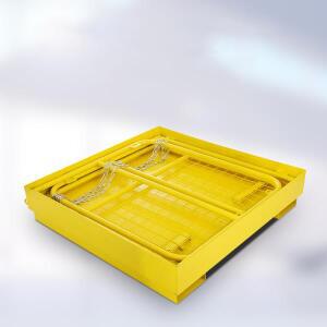 접이식 지게차 안전 케이지가  가드레일이 유인 플랫폼 고고도 야외 보수