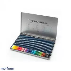 수채색연필 미술용 고급 36색연필 틴케이스