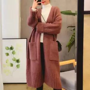 여성 로브 니트 롱가디건 1P 노버튼 봄 가을 카디건 laz2+8IEC