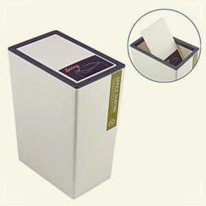 [2개구성] BS 틈새활용 직사각 휴지통-소 6.5L 공간활용 틈새공간 QWFGACKW