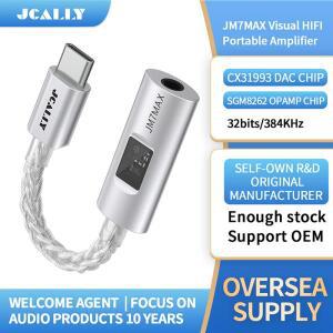 JCALLY JM7MAX Type-C 휴대용 앰프 비주얼 HiFi USB-3.5mm 디지털 CX31993 DAC 어댑터(AndroidApple 지원