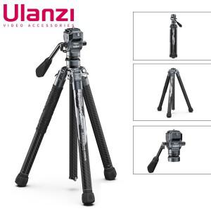 Ulanzi 탄소 섬유 카메라 삼각대 퀵릴리즈 플레이트 확장형 분리형 볼 헤드 경량 여행용 휴대폰 F38