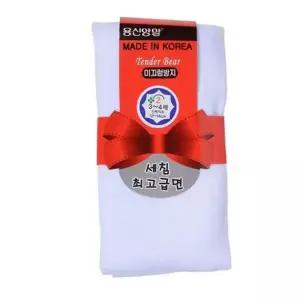 세침무지 백색 면타이즈 1켤레 어린이스타킹 흰색스타킹