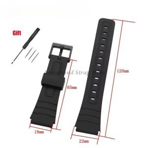 카시오 W800H A158/168 AE1200/1300 F91W F84 시계 밴드 남성 여성 팔찌 액세서리 12/14/16/18/20/22mm 실