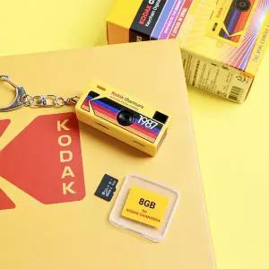 [코닥] 선물박스 차메라 키체인 키링 디지털 카메라 + SD카드 세트 (종류 랜덤)
