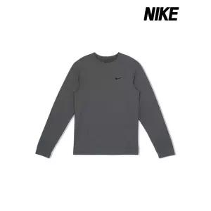 [아웃도어스/나이키]나이키 긴팔티 드라이핏 UV 하이버스 롱 슬리브 피트니스 탑 남성 그레이 FB8584-084
