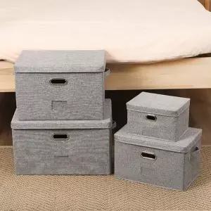 [골드스마일]접이식 패브릭 의류정리함 리빙 수납박스