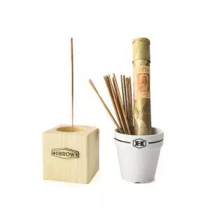 하이브로우 인센스 스틱 우드 홀더 블럭 단품 휴대용 캠핑