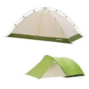 몽벨 2인 캠핑 텐트 거실 타프형 레인플라이 크로노스 캐빈 2 그린