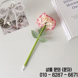 4Pcs 인공 꽃 볼펜 교사의 날 선물 쓰기 부드럽게 중립 젤 달콤한 카네이션 로즈