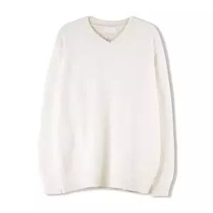 남자 소프트 앙고라 스판 브이넥 긴팔 니트 SG-KN-Q029-아이보리