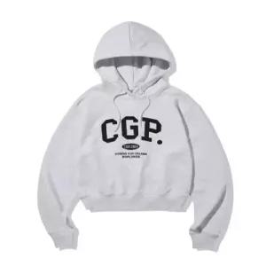코드그라피 codegraphy (우먼) CGP 아치 로고 크롭 후디라이트 그레이