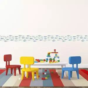 포인트스티커 시트지 벽지 보더-웨이브