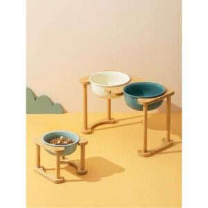 도자기 개밥그릇 더블볼 대형 라지 대야 목보호대 골든 리트리버 코기 전복방지