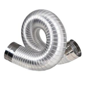 알루미늄 덕트호스 자바라 지름60MM 온수기 1M연장 연통 닥트 후드 스틸 배기
