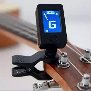 [에이치플러스몰]기타 우쿨렐레 튜닝 기기 6모드 진동형 멀티 튜너 악기 조율기