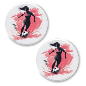 여성 축구 핀 버튼 2.25인치 2팩 라이온스 골 풋볼 u2013 핀백 청바지 바지 셔츠 백팩 스포츠 의류 모자 캡 ID45000