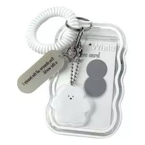 투명 교통카드 홀더 학생증 사원증 키홀더 케이스 WFLHD0S