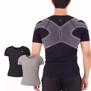 NEW 시즌2 테이핑테크 바른자세 테이핑웨어 2장 기능성 스포츠 티셔츠 자세교정