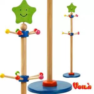 키즈카페 유치원 원목 스텐드 유아 옷걸이 어린이방 가구