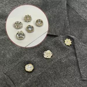 매너브로치 자석 매너 단추 브로치 큐빅 믹스 5종 세트 옷핀브로치