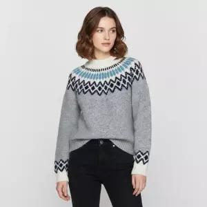 {매장정품} 지오다노 355923 여 3GG 크루넥 노르딕 긴팔 니트 스웨터 25WINTER 겨울 신상 1231899