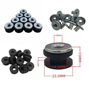 10pcs 바이크 오토바이 고무 페어링 카울링 그로멧 부싱 볼트 가스켓 액세서리 6.5 MM