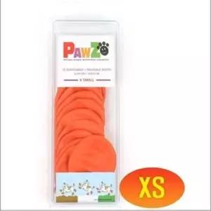 [셀러에이드]포우즈 라텍스 애견신발 -(주황)XS