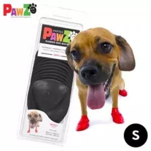 [셀러에이드]포우즈 라텍스 애견신발 - S(블랙)