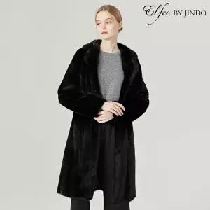 진도모피 최초가 2590000원 진도 Elfee 풀스킨 휘메일 밍크 롱코트 E8W3EC13 1238759