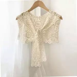 키밍 여성 레이스 어깨 숄 케이프 머플러 니트 가디건