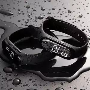 터치 전자시계 방수 LED 손목 시계 스크린 실리콘 방수손목시계 전자손목시계 스포츠시계