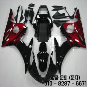 오토바이 페어링 YZF600 R6 2003   블랙 레드 차체