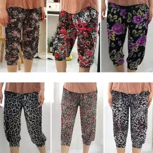 몸빼바지 7부 밴딩 바지 엄마 할머니 얇은 일바지 시원한7부바지 밴딩7부바지