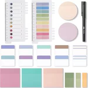 미스터 펜 스티커 메모 세트 1000장 컬러풀 투명 성경 노트